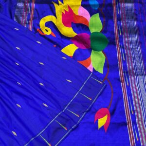 Paithani Pure Silk Single Munia Self Border