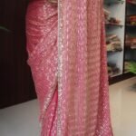 Party Wear Saree Collections – Eflina 17 Pure and elegant chinon silk sarees with full handwork