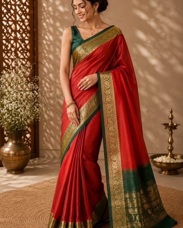 Pure crepe Mysore silk sarees