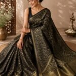 Pure crepe brocade Mysore silk saree