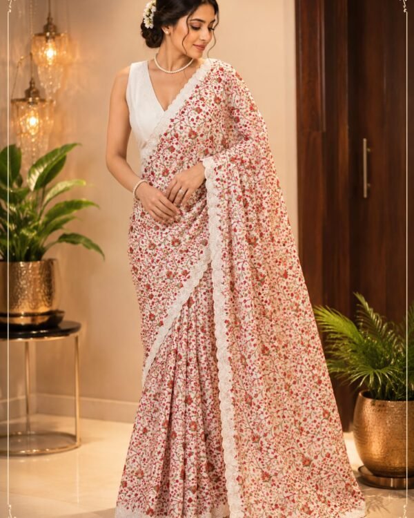 Pure georgette silk sarees