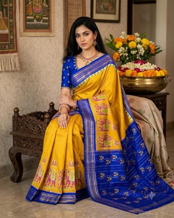 Pure ikat silk sarees