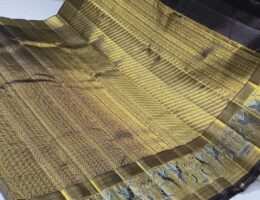 Pure kanchipattu handloom resham warp 2g double warp Kanchipuram Pure Tissue Silk Saree
