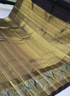 Pure kanchipattu handloom resham warp 2g double warp