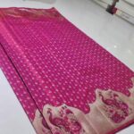 Pure kanchipattu meenakari Resham warp 