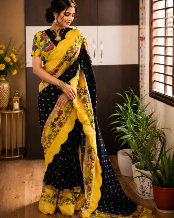Pure munga silk saree collection in exquisite kalamkari