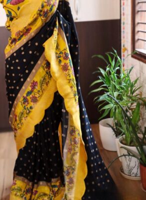 Pure munga silk saree collection in exquisite kalamkari