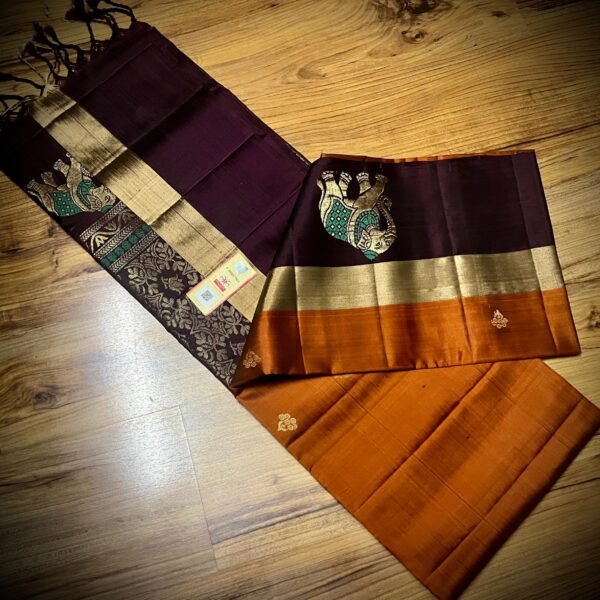Pure silk Handloom Double warp silk