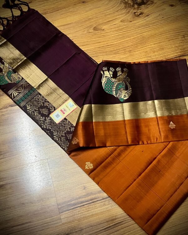 Pure silk Handloom Double warp silk