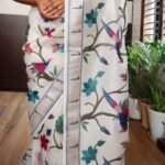 Pure tissue banarasi silk saree with paithani embroidery