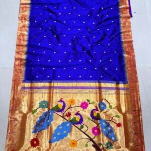 Single Munia Brocade Border Paithani Saree