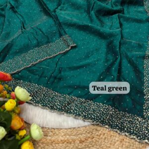 Space Silk Work Saree