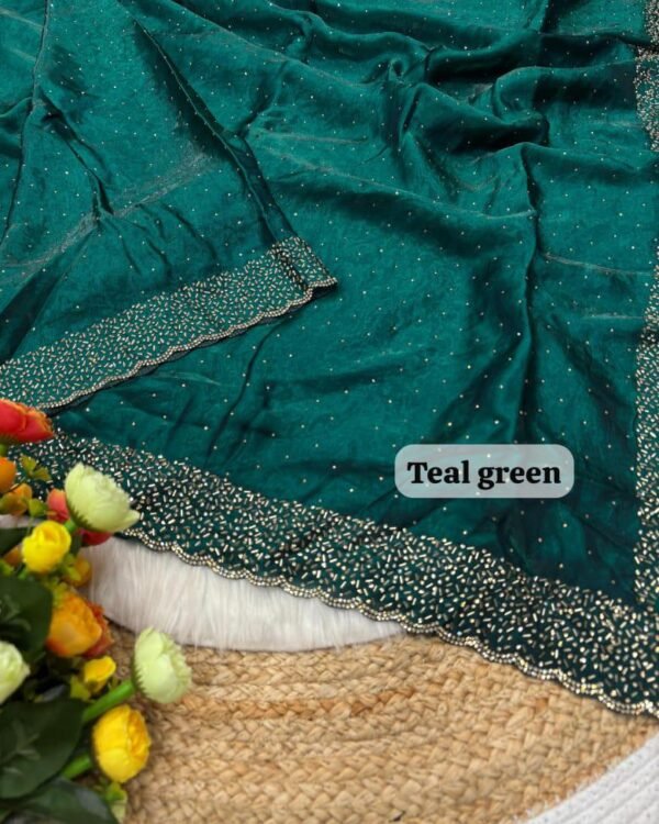 Space Silk Work Saree