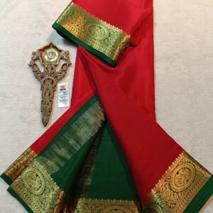 Pure crepe Mysore silk sarees