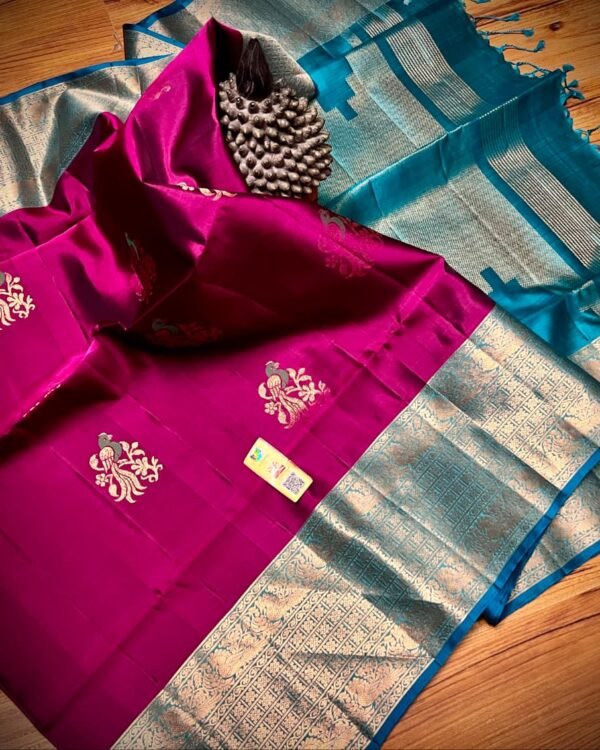Pure silk Handloom Double warp silk