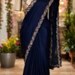 Party Wear Saree Collections – Eflina 17 Cocktail collections Pure Crepe Silk Saree