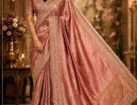 Pure Banarasi Brocade Saree Kanjivaram Style Brocade Party wear saree for weddings