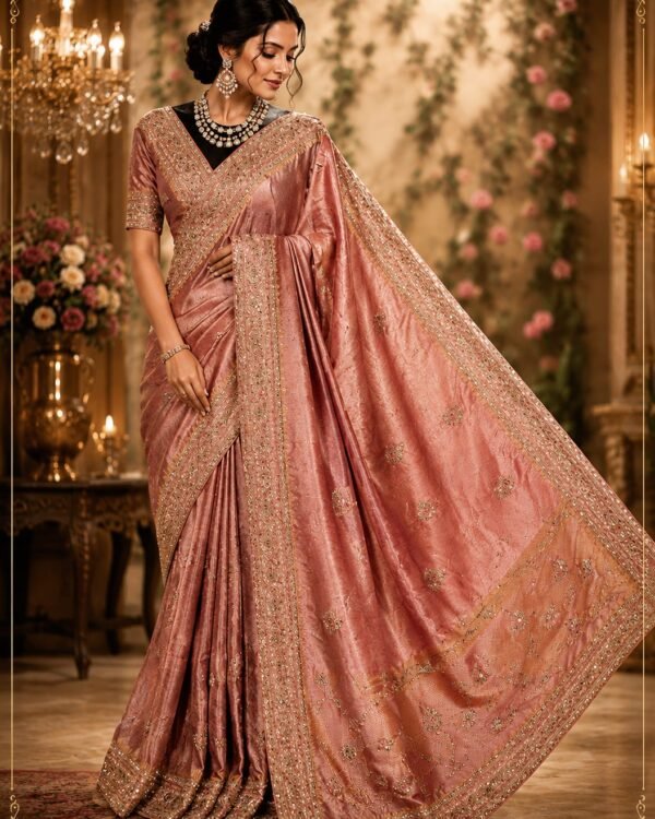 Pure Banarasi Brocade Saree Kanjivaram Style Brocade Party wear saree for weddings