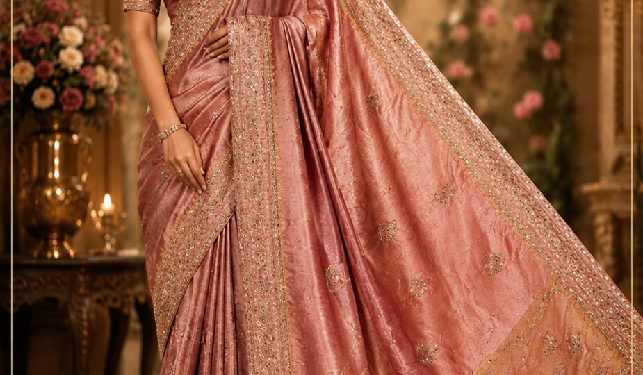 Pure Banarasi Brocade Saree Kanjivaram Style Brocade Party wear saree for weddings