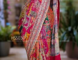 Pure Chinnon Designer Saree Party Wear Saree Collections – Eflina