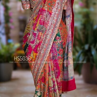 Pure Chinnon Designer Saree Party Wear Saree Collections – Eflina