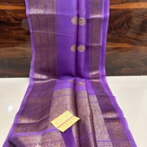 Pure Handloom Work Banarasi Kora Silk Saree
