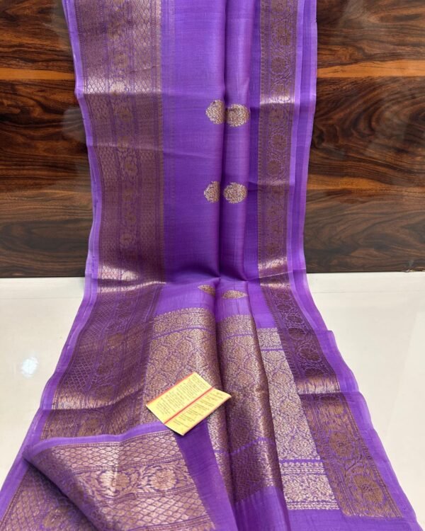 Pure Handloom Work Banarasi Kora Silk Saree
