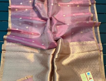 Pure Handloom Banarsi Kora Festival Wear Silk Saree | Eflina