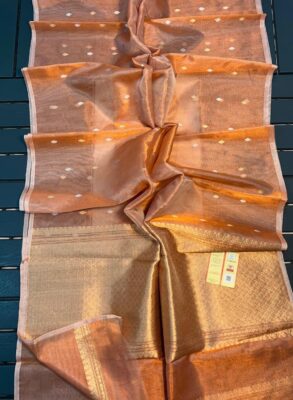 Pure Handloom Banarsi Kora Festival Wear Silk Saree 
