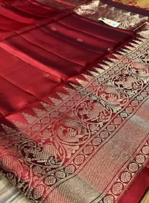 Pure silk Handloom Double warp silk