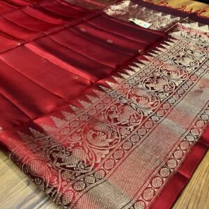 Pure silk Handloom Double warp silk