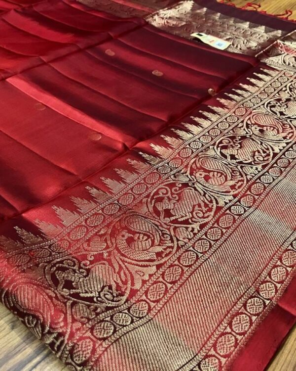 Pure silk Handloom Double warp silk