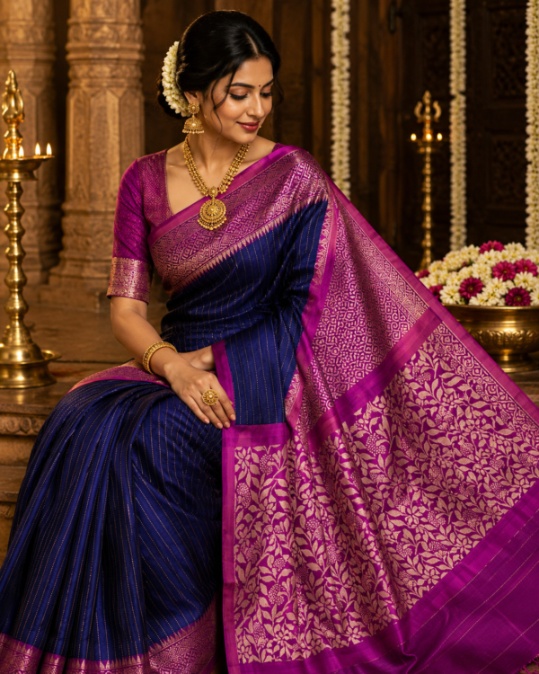 Pure silk handloom lightweight saree