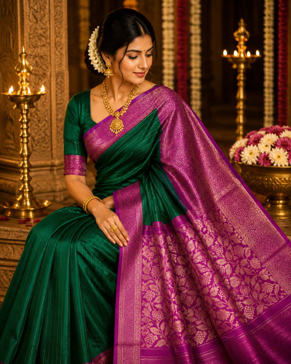 Pure silk handloom saree