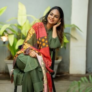 Green mehendi colour pure cotton kurti