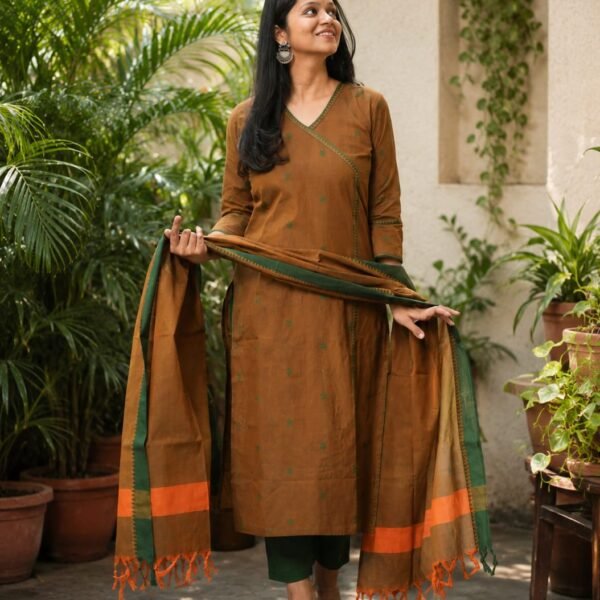 Handloom Pattu Narayani South Weaving Cotton Kurti