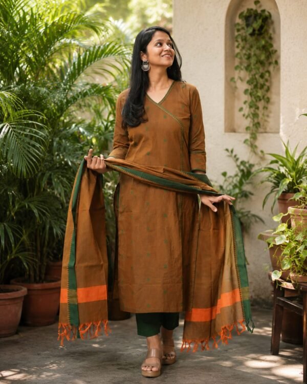 Handloom Pattu Narayani South Weaving Cotton Kurti
