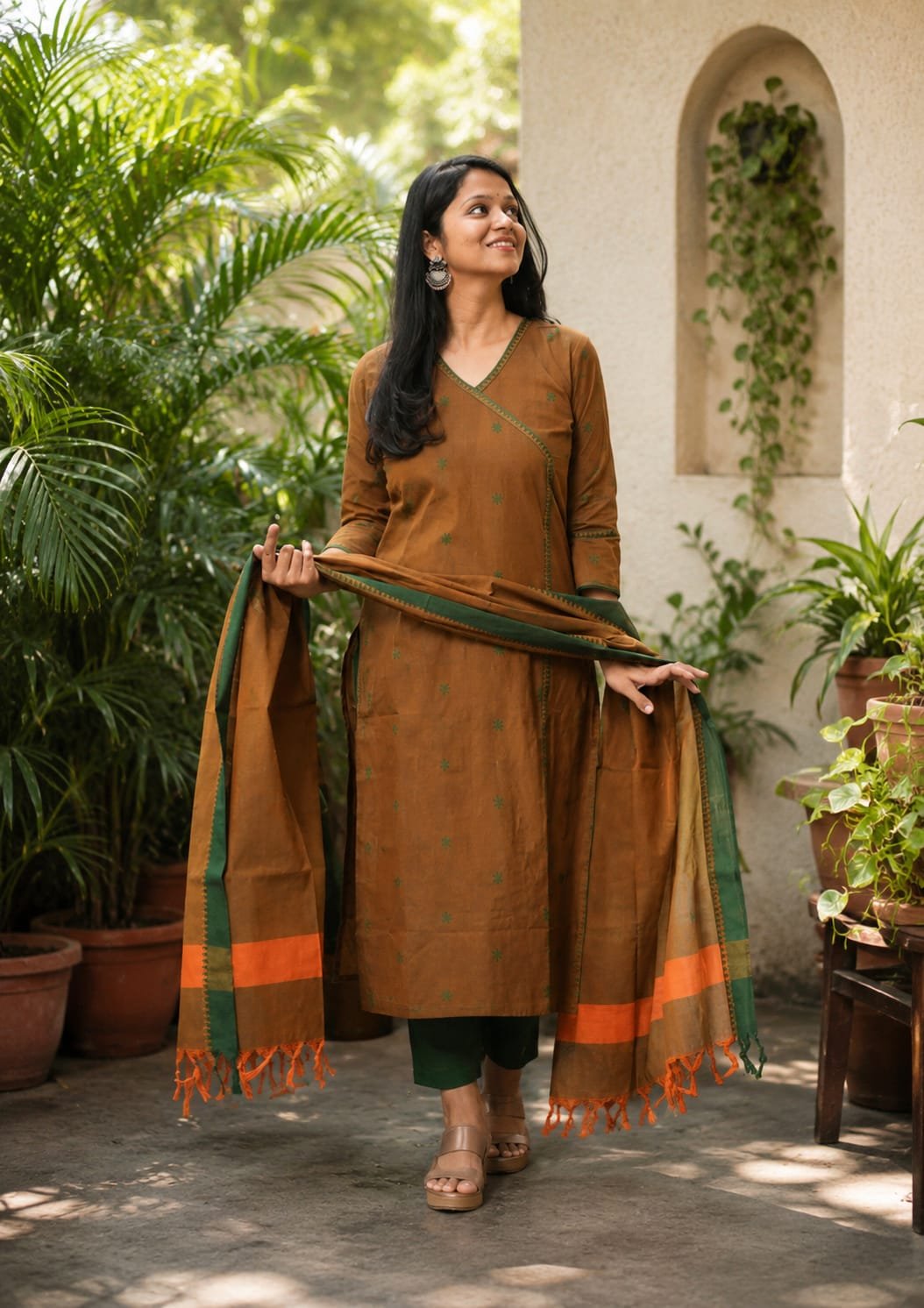 Handloom Pattu Narayani South Weaving Cotton Kurti 1 Handloom Pattu Narayani South Weaving Cotton Kurti