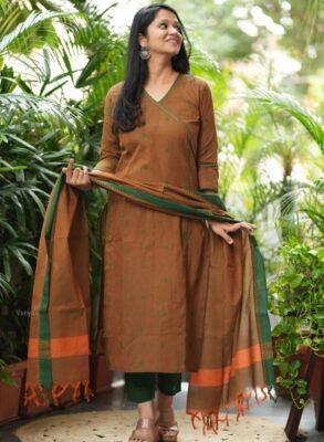 Handloom Pattu Narayani South Weaving Cotton Kurti