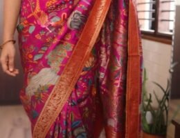 Kashmiri Kani Weaving on Pure Munga Silk Saree 8 Kashmiri Kani weaving on pure munga silk saree