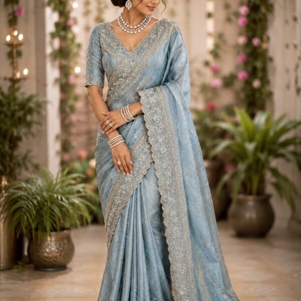 Pure Mysore crepe brocade silk designer saree