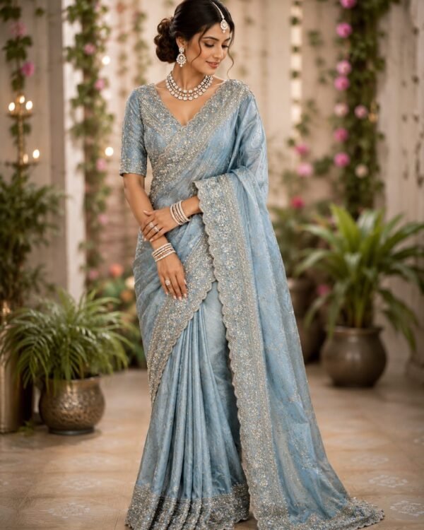 Pure Mysore crepe brocade silk designer saree