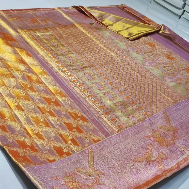 Meenakari checks the brocade designer saree 20 Meenakari checks the brocade designer saree