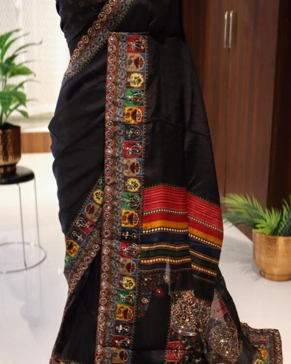 Pure organza silk saree