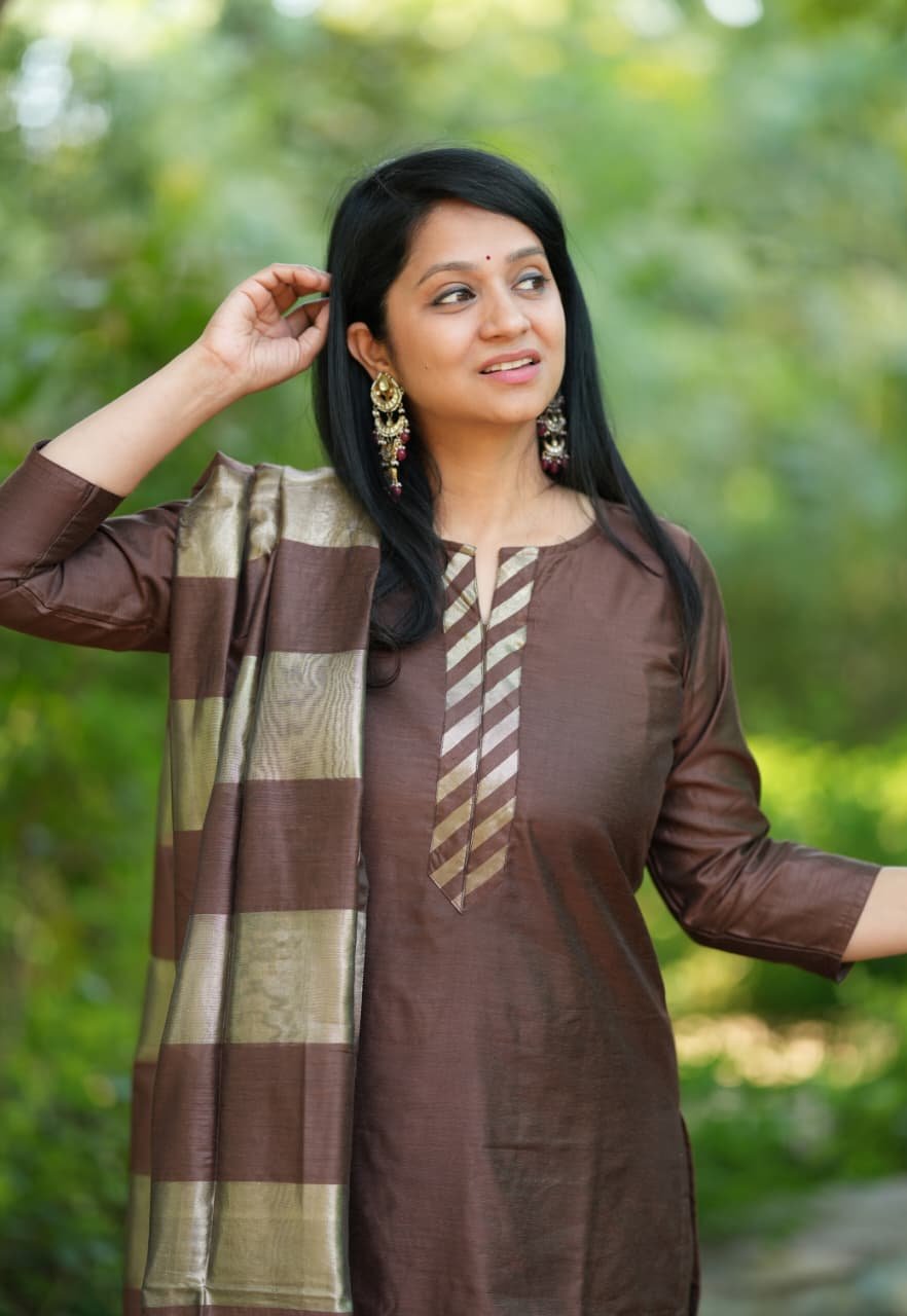 Banarasi Silk Suit Set 8 Banarasi Silk Suit Set - Image 8