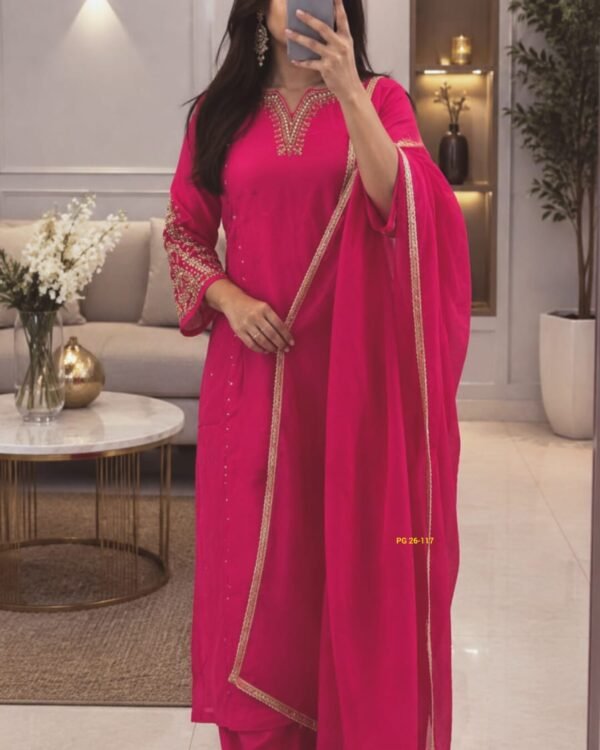 Premium Dola Silk Suit Set 