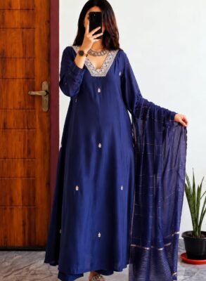 Pure Dola Silk Kurti Set