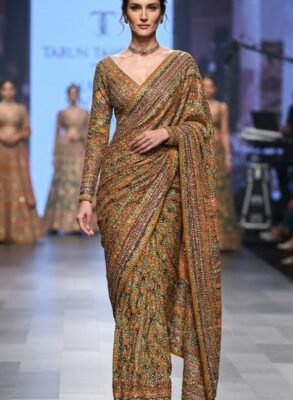 Tarun Tahiliani Inspired Ajrakh-Concept Saree