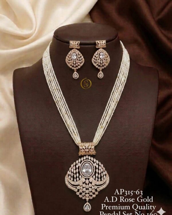A.D Rose Gold Premium Pendant Set