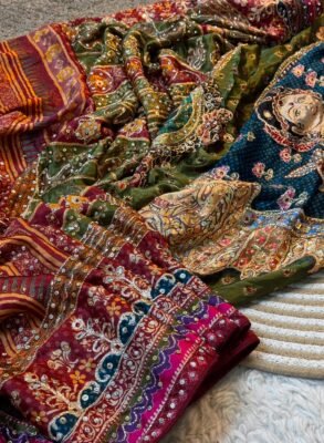 Designer Kalamkari Embellished Saree